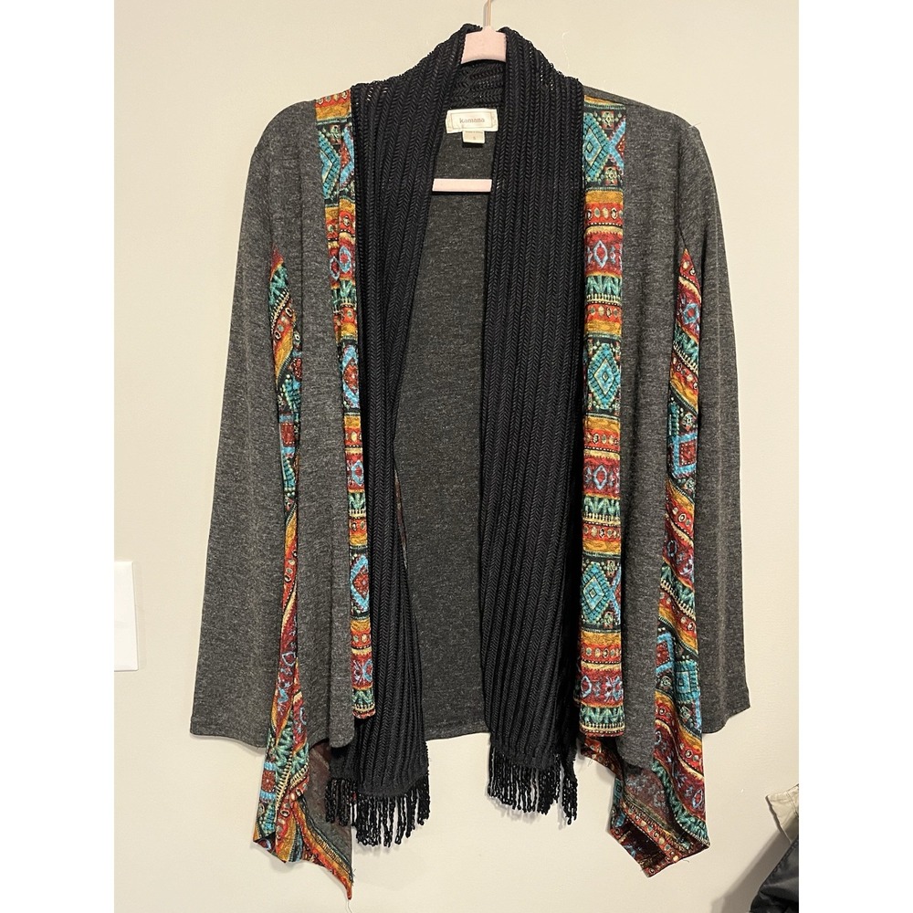 Kamana Open Cardigan  Size‎ S Embroidered Artsy Boho